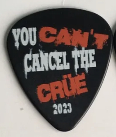 MOTLEY CRUE Guitar Pick stage-used by NIKKI SIXX on the 2023 Tour “YOU ...
